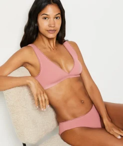 Etam Triangle Bralette in Cotton ROSE Store