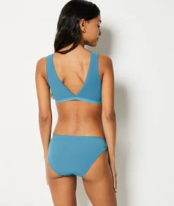 Etam Triangle Bralette in Cotton PETROLBLUE Shop