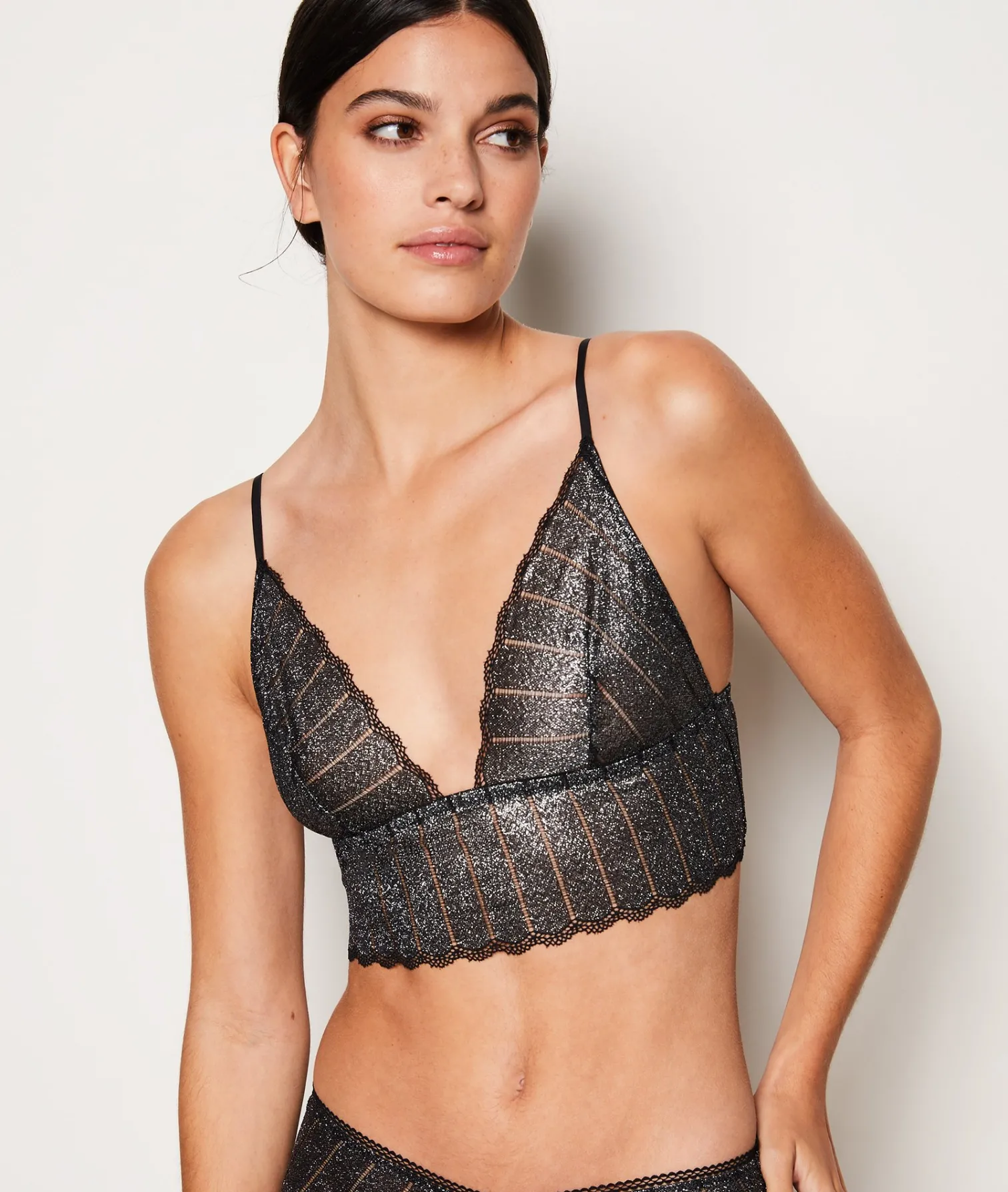 Etam Triangle sans armatures irisé NOIR Cheap