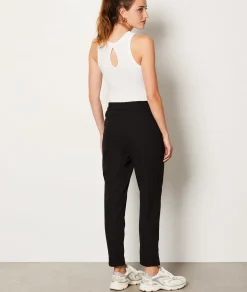Etam Trousers with a cigarette cut BLACK Shop