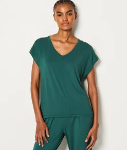 Etam T-shirt de pyjama en modal manches courtes VERTSAPIN Store