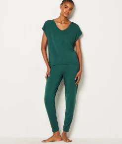 Etam T-shirt de pyjama en modal manches courtes VERTSAPIN Store