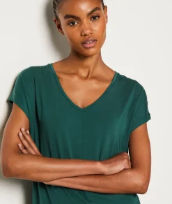 Etam T-shirt de pyjama en modal manches courtes VERTSAPIN Store