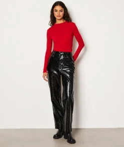 Etam T-shirt manches longues ROUGE Shop