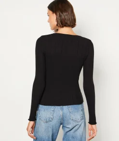 Etam T-shirt manches longues NOIR Discount