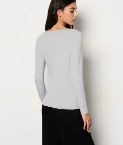 Etam T-shirt manches longues maille thermique GRISCLAIR Sale