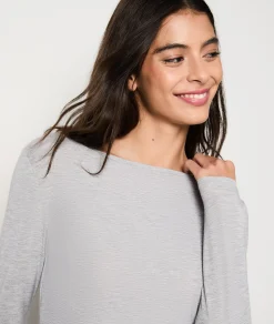 Etam T-shirt manches longues maille thermique GRISCLAIR Sale