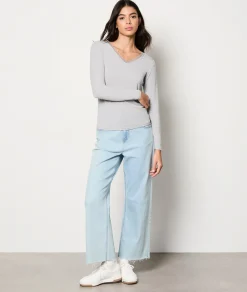 Etam T-shirt manches longues maille thermique GRISCLAIR Flash Sale