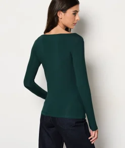 Etam T-shirt manches longues maille thermique VERTSAPIN Online