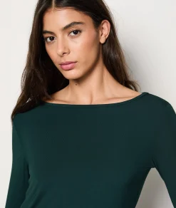 Etam T-shirt manches longues maille thermique VERTSAPIN Online
