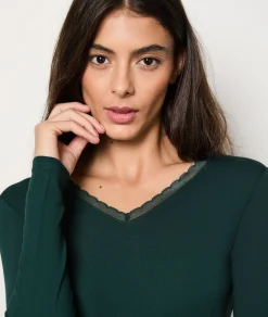 Etam T-shirt manches longues maille thermique VERTSAPIN Store