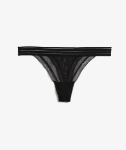 Etam Tulle Thong BLACK Best Sale
