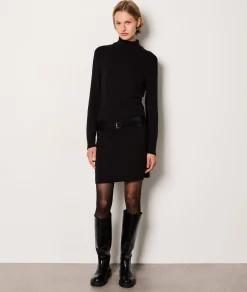 Etam Turtleneck Sweater Dress NOIR Shop