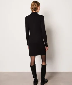 Etam Turtleneck Sweater Dress NOIR Shop