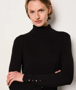 Etam Turtleneck Sweater Dress NOIR Shop