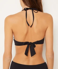 Etam Underwired Push-up Bikini Top BLACK Best Sale