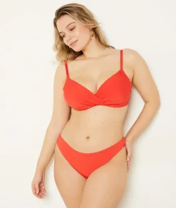 Etam Underwired Triangle Bikini Top ROUGE Outlet