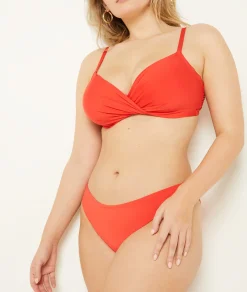 Etam Underwired Triangle Bikini Top ROUGE Outlet