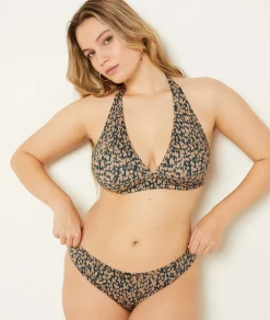 Etam Underwired Triangle Bikini Top MULTICOLOURED Sale