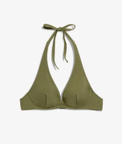 Etam Underwired Triangle Bikini Top KAKI Discount
