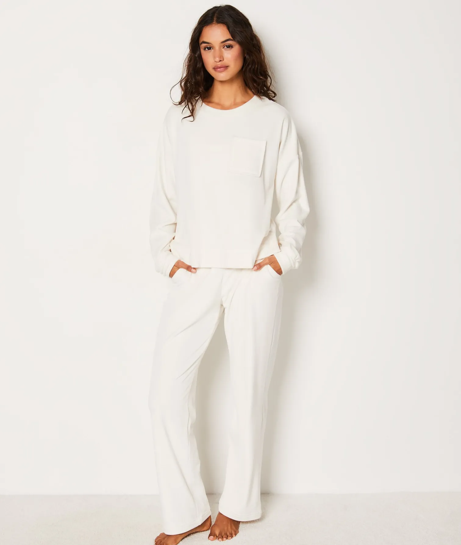 Etam Velvet Pyjama Trousers ECRU Cheap