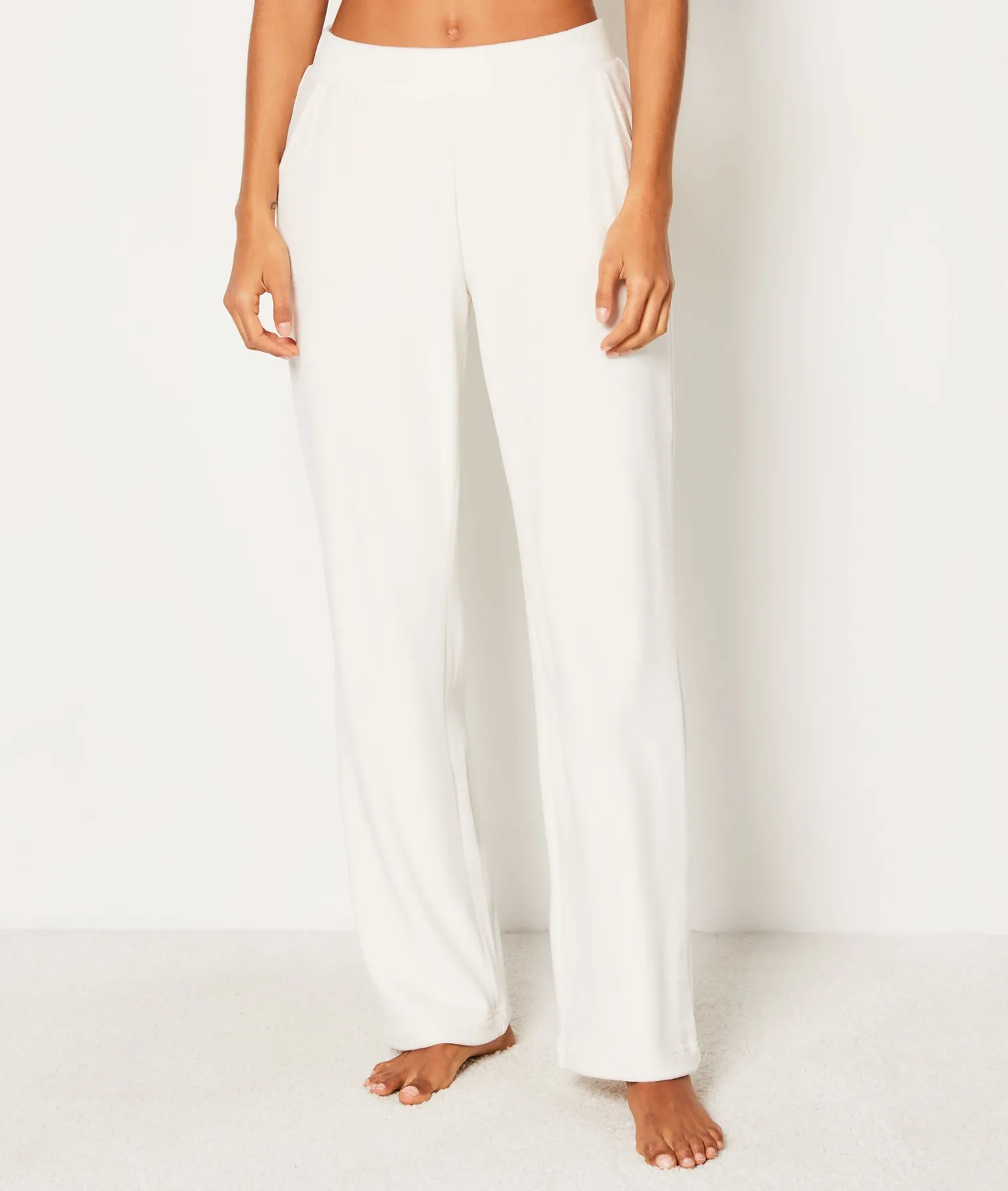 Etam Velvet Pyjama Trousers ECRU Cheap