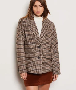 Etam Veste blazer à carreaux MULTICOLORE Cheap