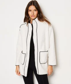 Etam Veste de pyjama polaire ECRU Flash Sale