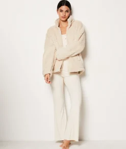 Etam Veste polaire BEIGE Best Sale