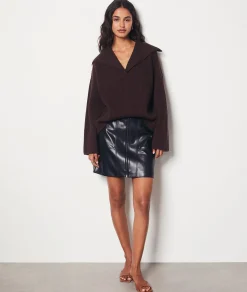 Etam V-neck Sweater TAUPE Discount