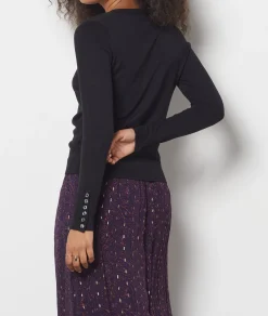 Etam V-Neck Sweater NOIR Clearance