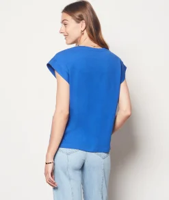 Etam V-neck T-shirt 100% Organic Cotton ECRU Hot