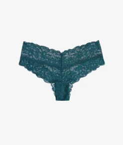 Etam V-shape Lace Hipster BLUEGREEN Cheap
