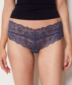 Etam V-shape Lace Hipster ANTHRACITE Best Sale