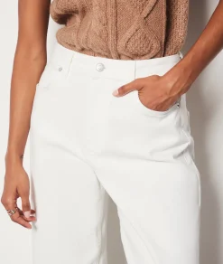 Etam Wide Cut Jeans WHITE Cheap
