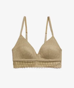 Etam Wireless Lightly Lined Bra KHAKI Cheap