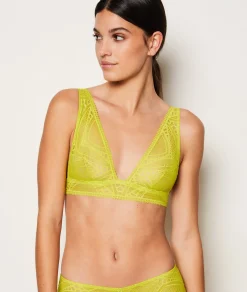 Etam Wireless Triangle Scarf Bra KHAKI Flash Sale