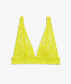 Etam Wireless Triangle Scarf Bra KHAKI Flash Sale