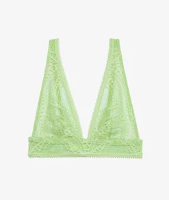 Etam Wireless Triangle Scarf Bra TURQUOISE Cheap